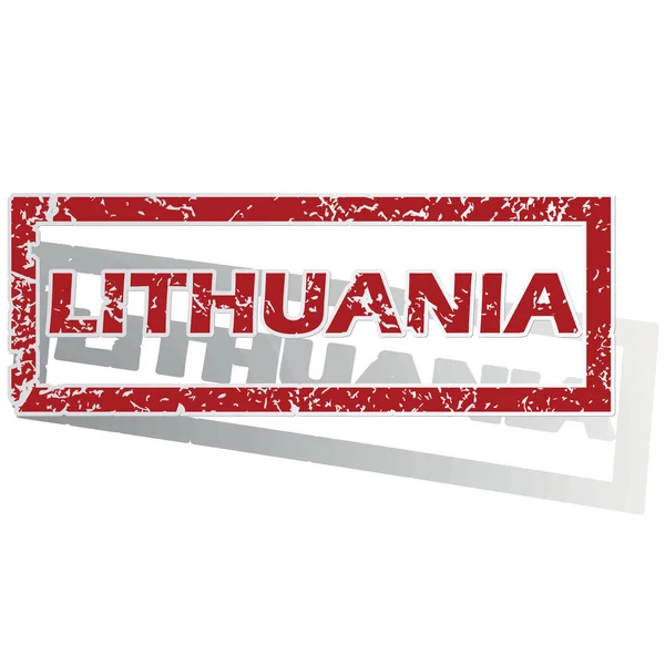 Litouwen overzicht stempel — Stockvector