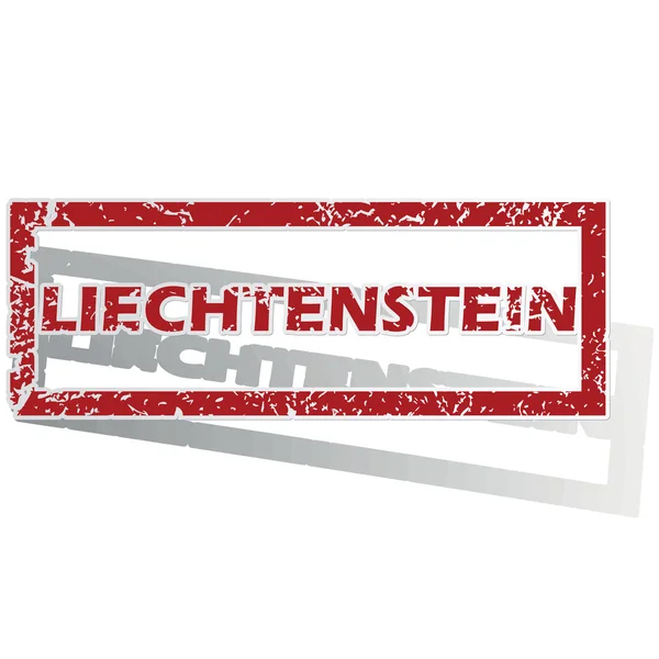 Liechtenstein delineó el sello — Archivo Imágenes Vectoriales