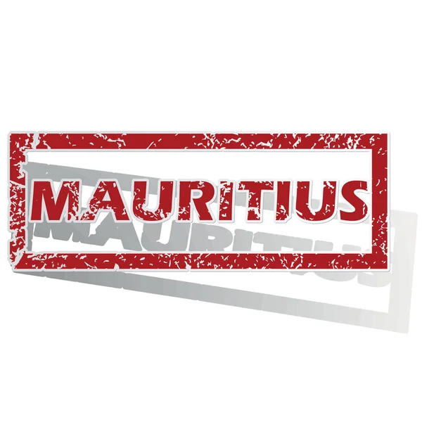 Mauritius Seviyelendirilmiş damgası — Stok Vektör