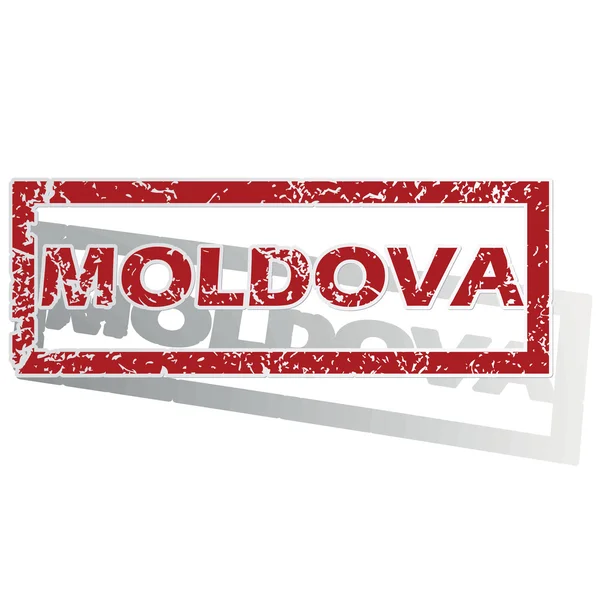 Moldavia delineó sello — Archivo Imágenes Vectoriales