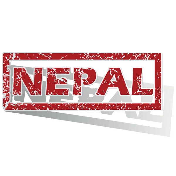 Nepal delineó sello — Archivo Imágenes Vectoriales