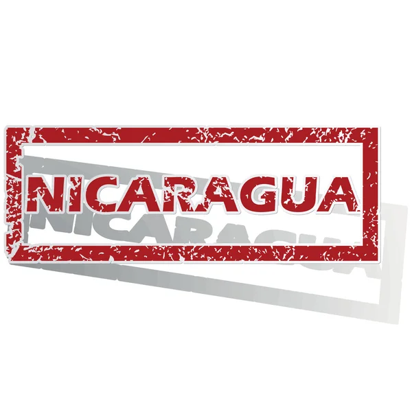 Nicaragua delineó sello — Archivo Imágenes Vectoriales