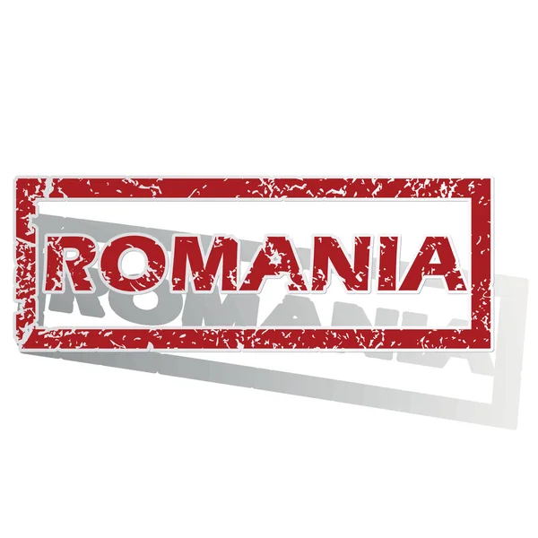 Roemenië overzicht stempel — Stockvector
