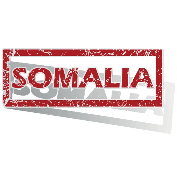 Somalie Timbre contour — Image vectorielle