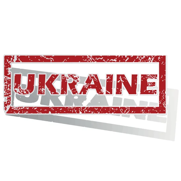 Ukraina beskrivs stämpel — Stock vektor