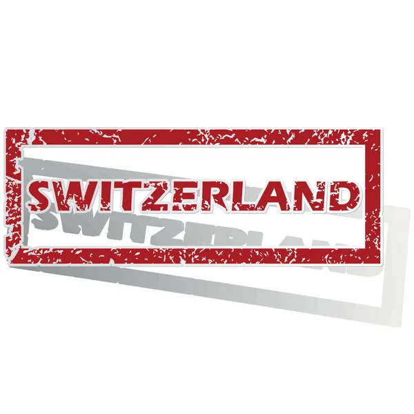 Zwitserland overzicht stempel — Stockvector