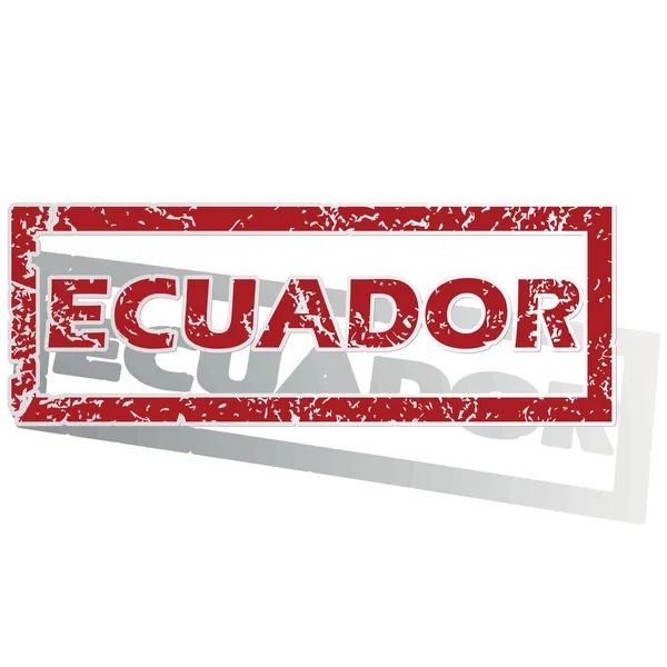 Ecuador delineó sello — Archivo Imágenes Vectoriales