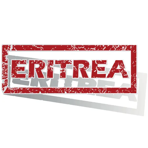 Eritreia carimbo descrito — Vetor de Stock