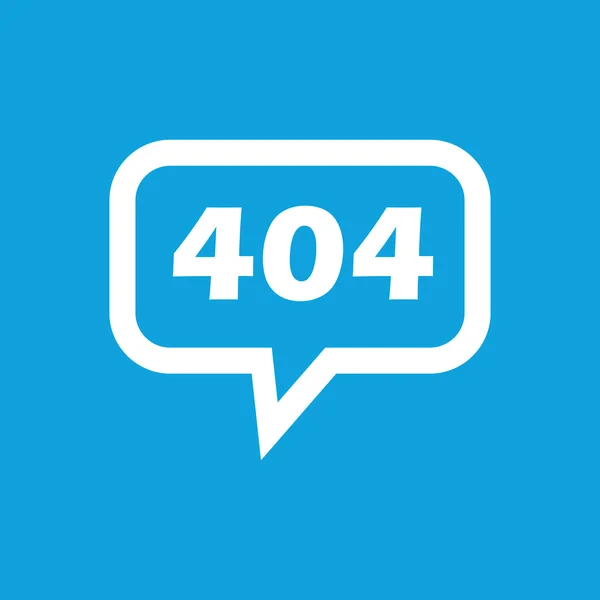 404-es hiba üzenet ikon — Stock Vector