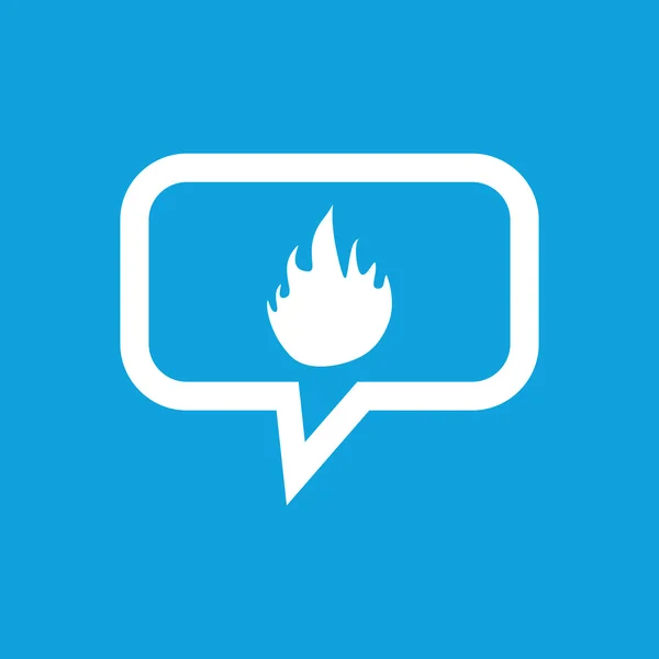 Fire message icon — Stock Vector