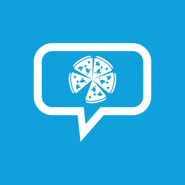 Icône message pizza — Image vectorielle