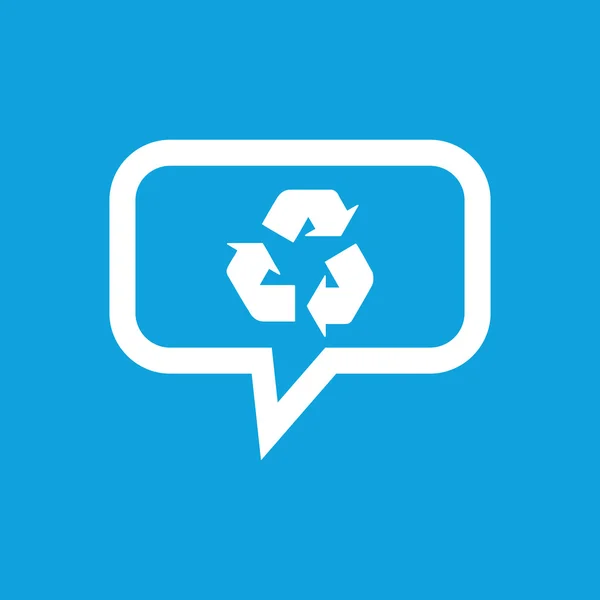 Botschaftssymbol recyceln — Stockvektor