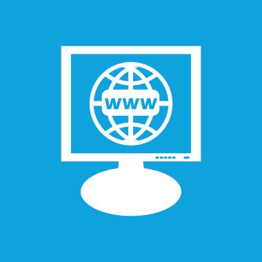 küresel ağ monitör simgesini