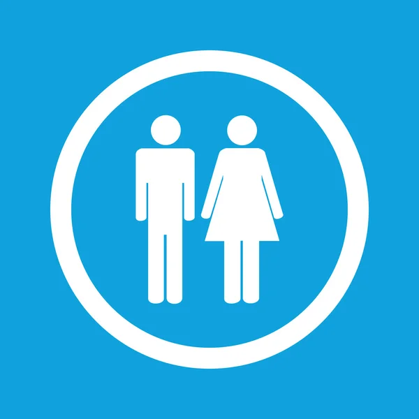 Man vrouw teken pictogram — Stockvector