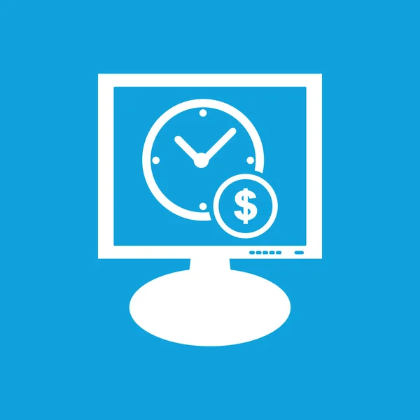 Tempo é ícone de monitor de dinheiro —  Vetores de Stock