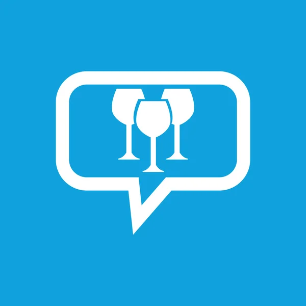 Symbol für Weingläser — Stockvektor