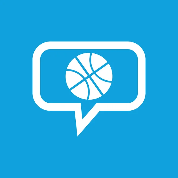 Icono de mensaje de baloncesto — Vector de stock