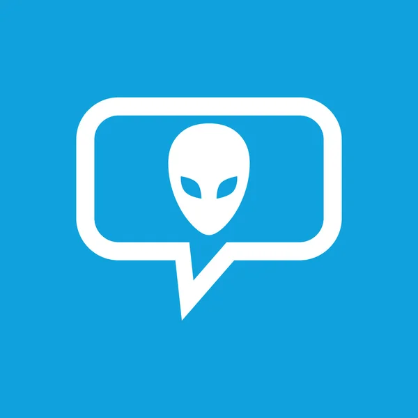 Alien message icon — Stock Vector