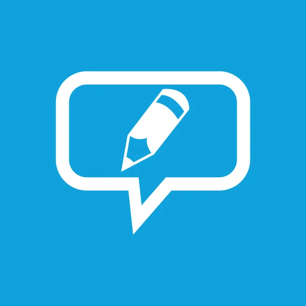 Icône de message crayon — Image vectorielle