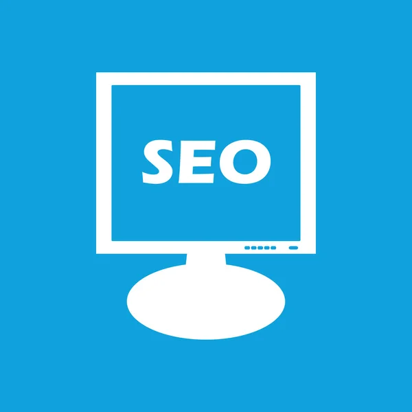 Icône de moniteur SEO — Image vectorielle