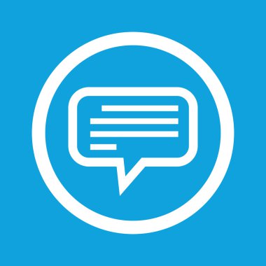 metin ileti işareti simgesi