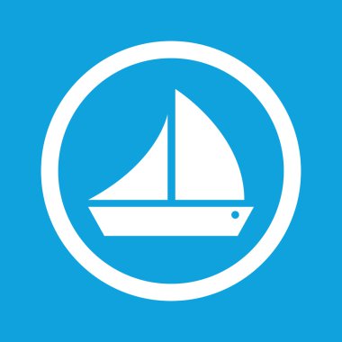 yelkenli gemi işareti simgesi