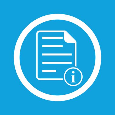 bilgi belge işareti simgesi