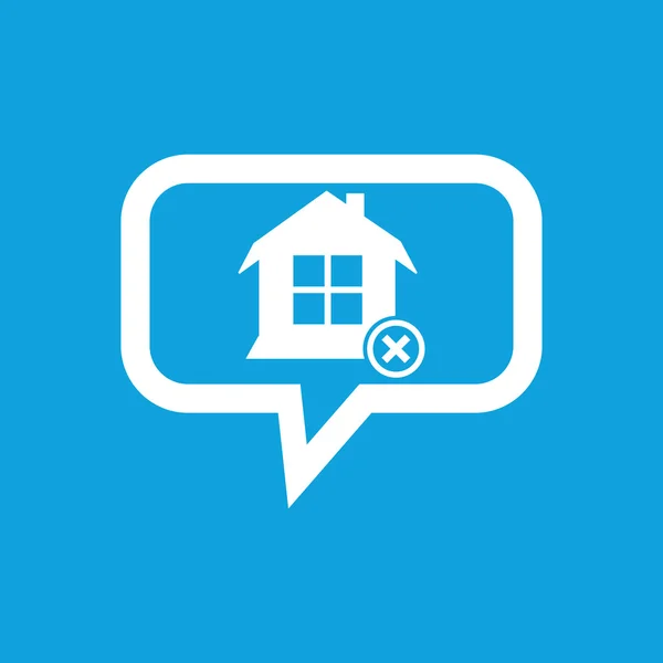 Remove house message icon — Stock Vector