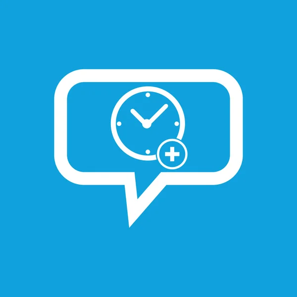 Adicionar ícone de mensagem de tempo — Vetor de Stock