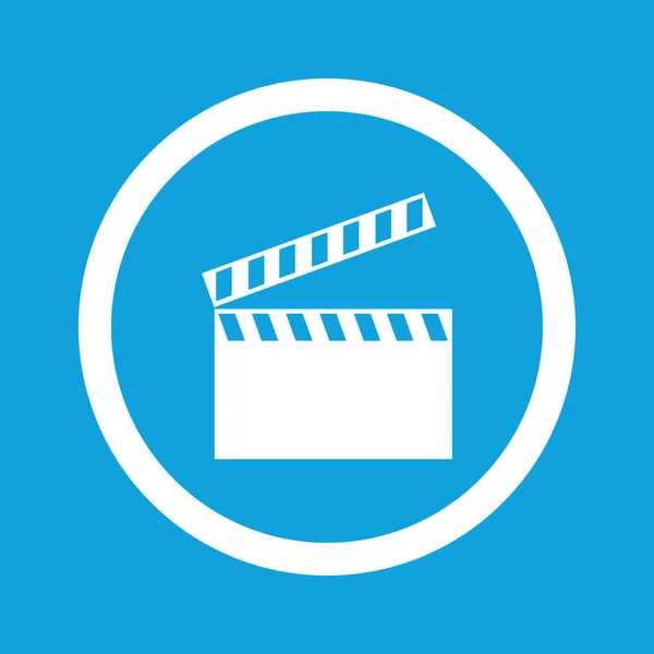 Filmklapper teken pictogram — Stockvector