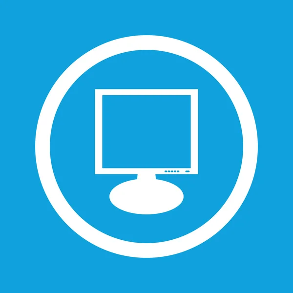 Monitor icono de signo — Vector de stock