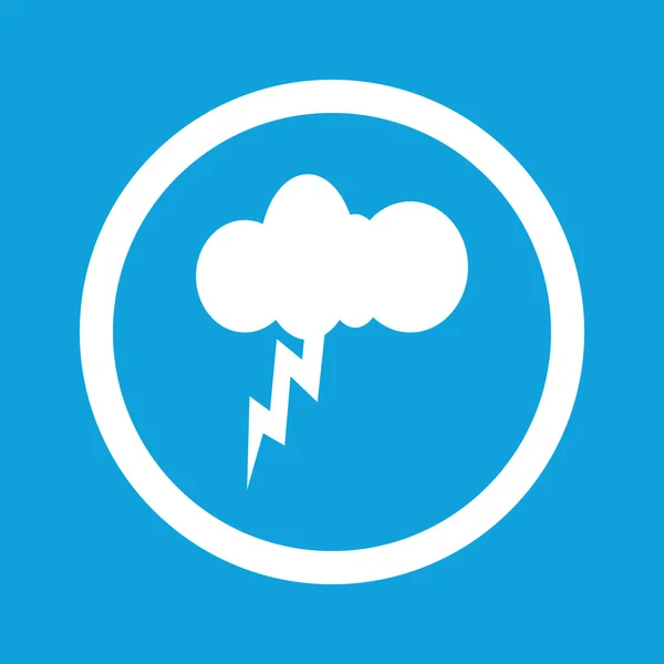 Thunderstorm sign icon — Stock Vector