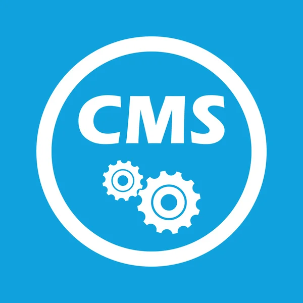 CMS ustawienia znak ikona — Wektor stockowy