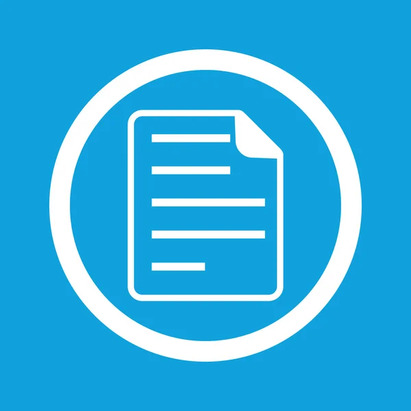 Signo de documento icono — Vector de stock