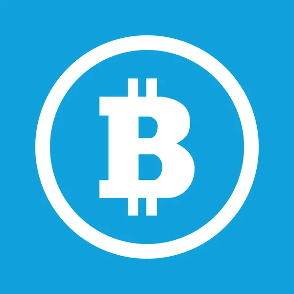 Bitcoin teken pictogram — Stockvector