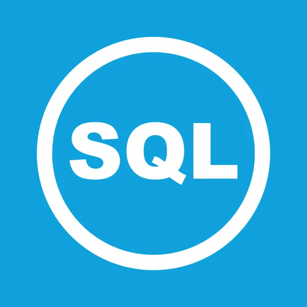 Ícone de sinal sql — Vetor de Stock