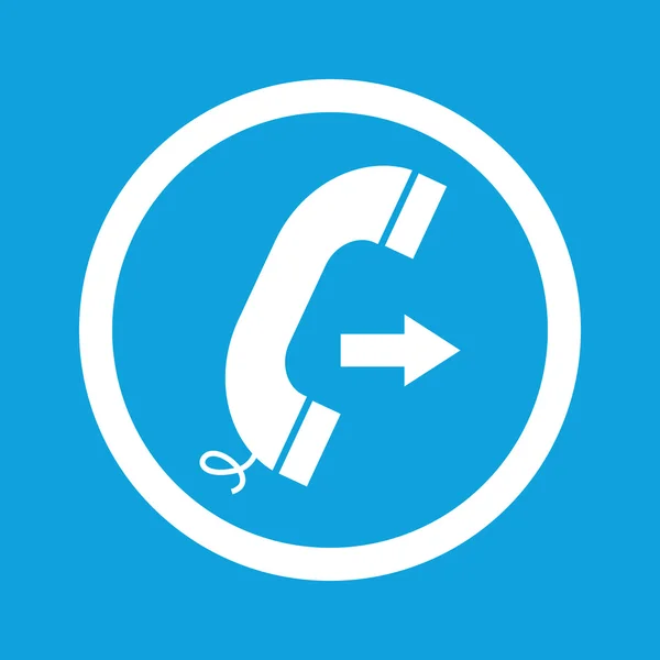 Outgoing call sign icon — Stock Vector