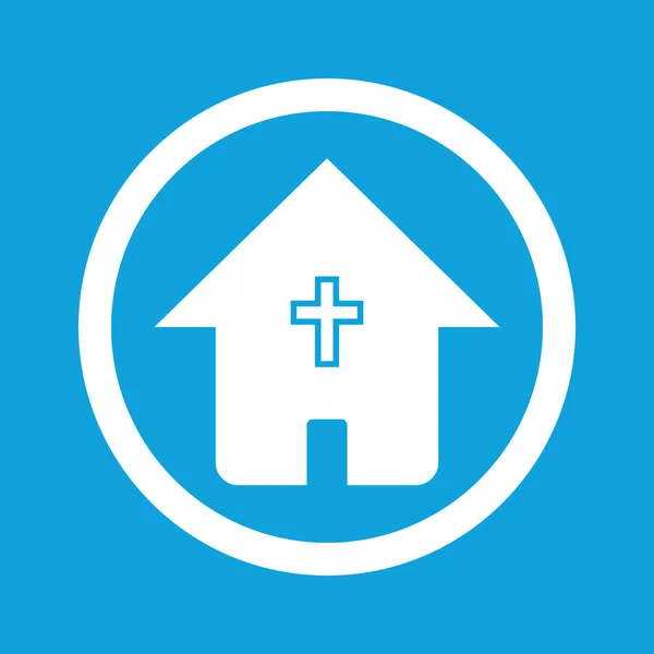 Christian house sign icon — Stock Vector