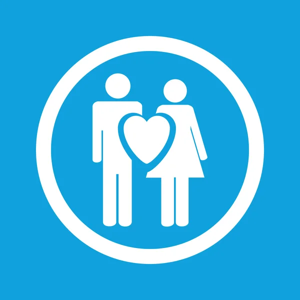 Love couple sign icon — Stock Vector