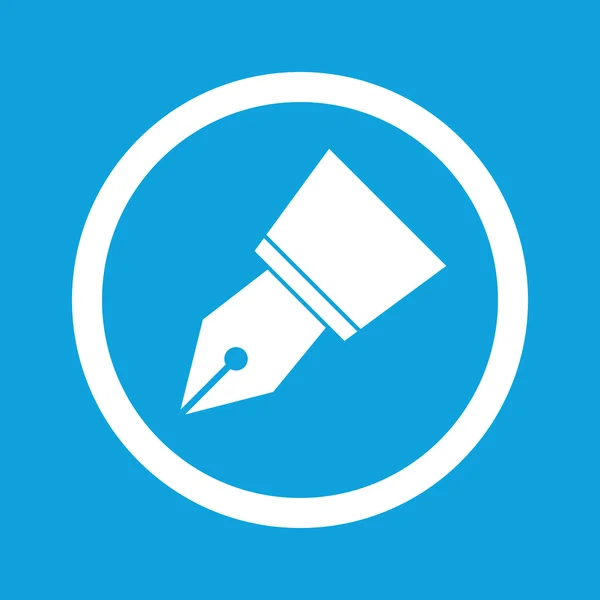Inkt pen nib teken pictogram — Stockvector