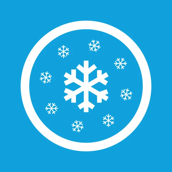 Ícone de sinal flocos de neve — Vetor de Stock
