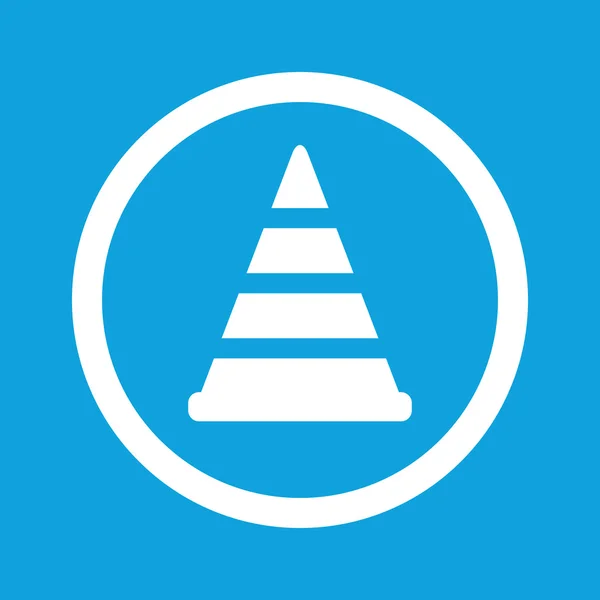 Traffic cone sign icon — Stock Vector