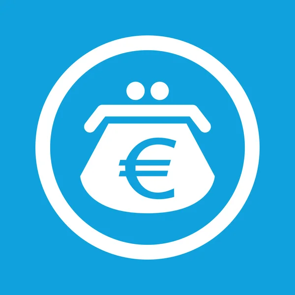 Euro sac à main signe icône — Image vectorielle