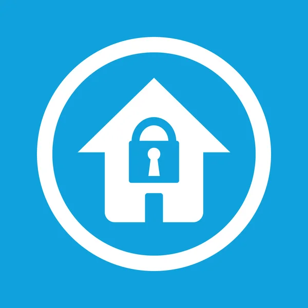 Locked house sign icon — Stock Vector