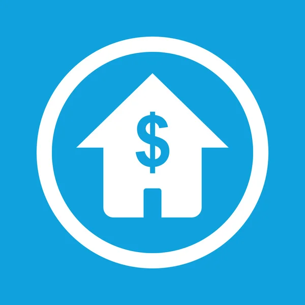 Dollar house sign icon — Stock Vector