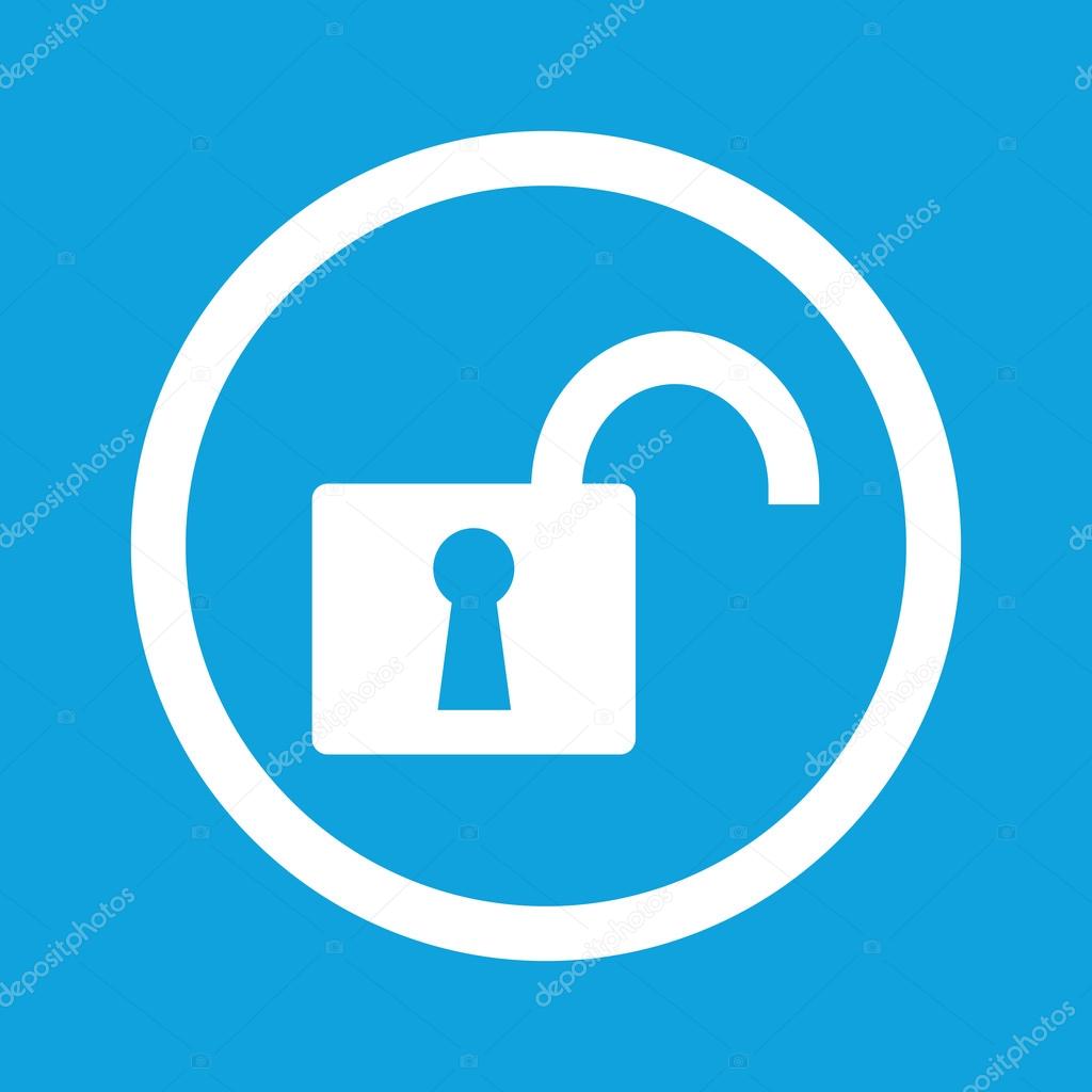 Unlocked sign icon