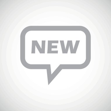 NEW grey message icon
