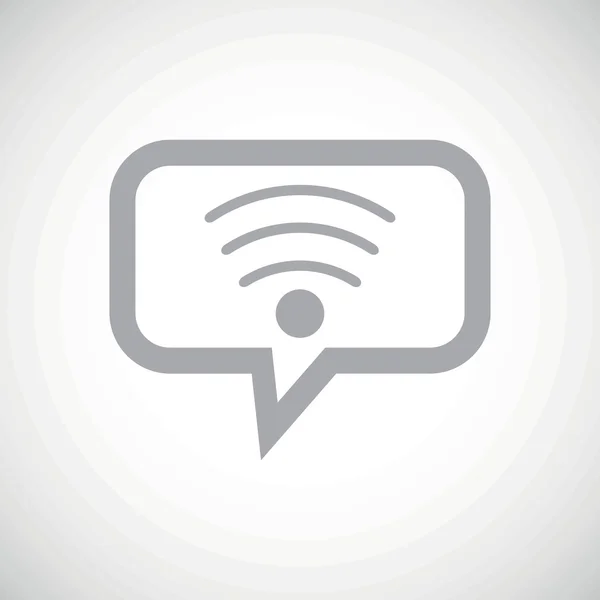 Wi-Fi grey message icon — Stockvector