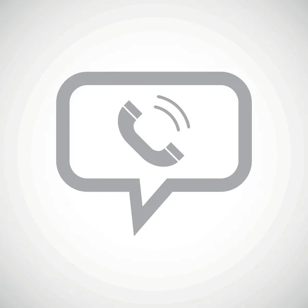 Call grey message icon — Stock Vector