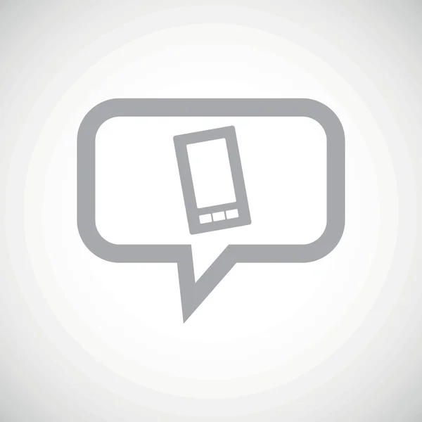 Smartphone grey message icon — Stockový vektor